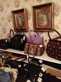 Quick Iphone pic of a few of the purses.
